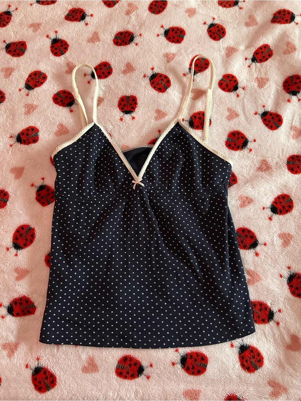 brandy melville polka dot tank